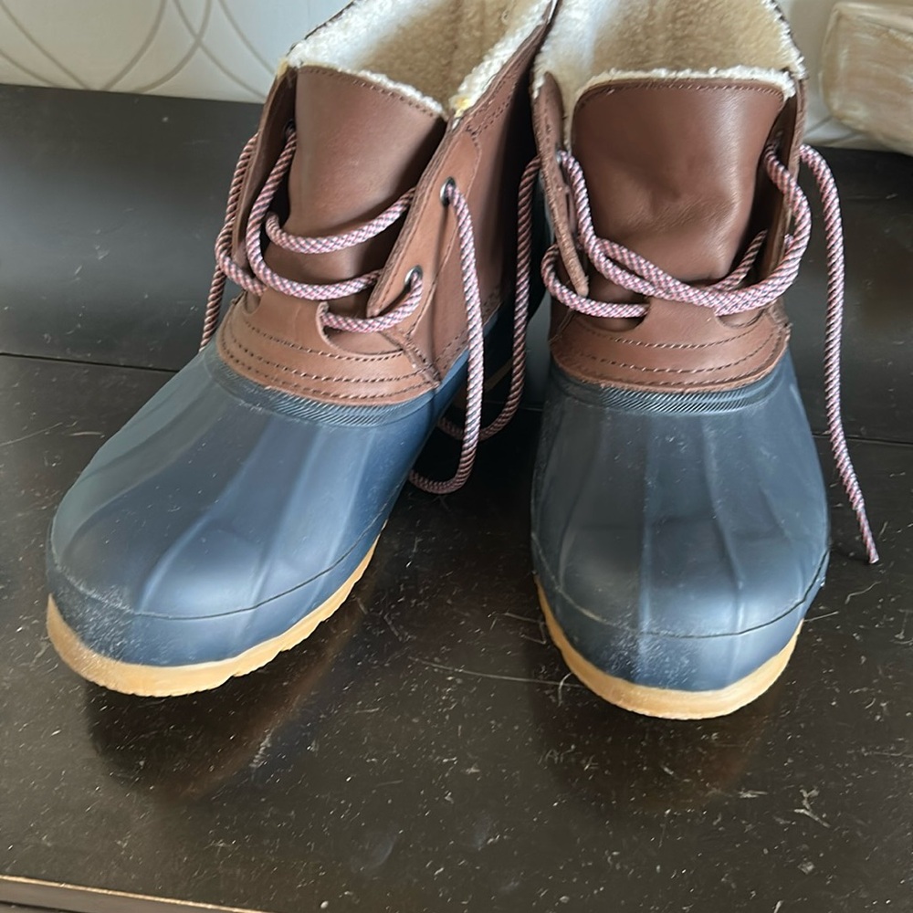 Hunter winter duck boots - blue